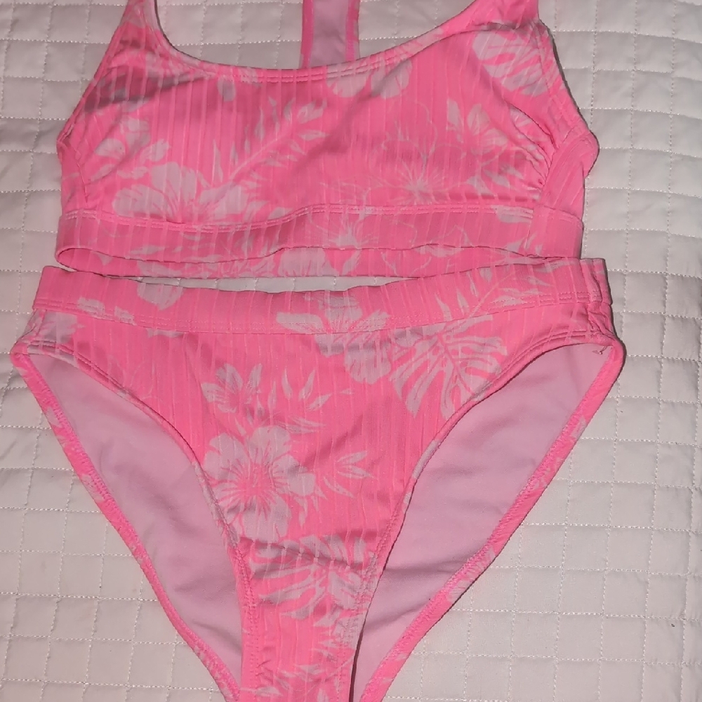 Pink Floral Bikini Set